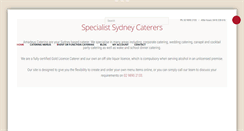 Desktop Screenshot of amadeuscatering.com.au